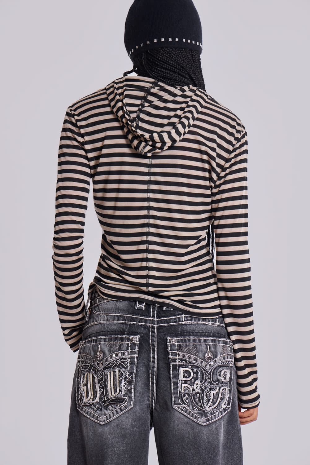 제이디드 런던 jaded london Stripe Mist Hoodie 상품이미지4