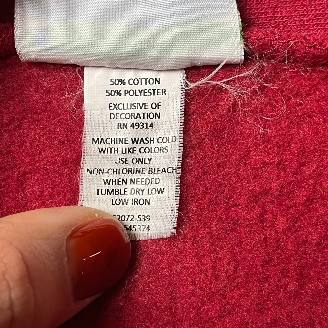 CHAMPION 챔피온 빈티지 레드 코튼 후드집업 A00429 상품이미지10