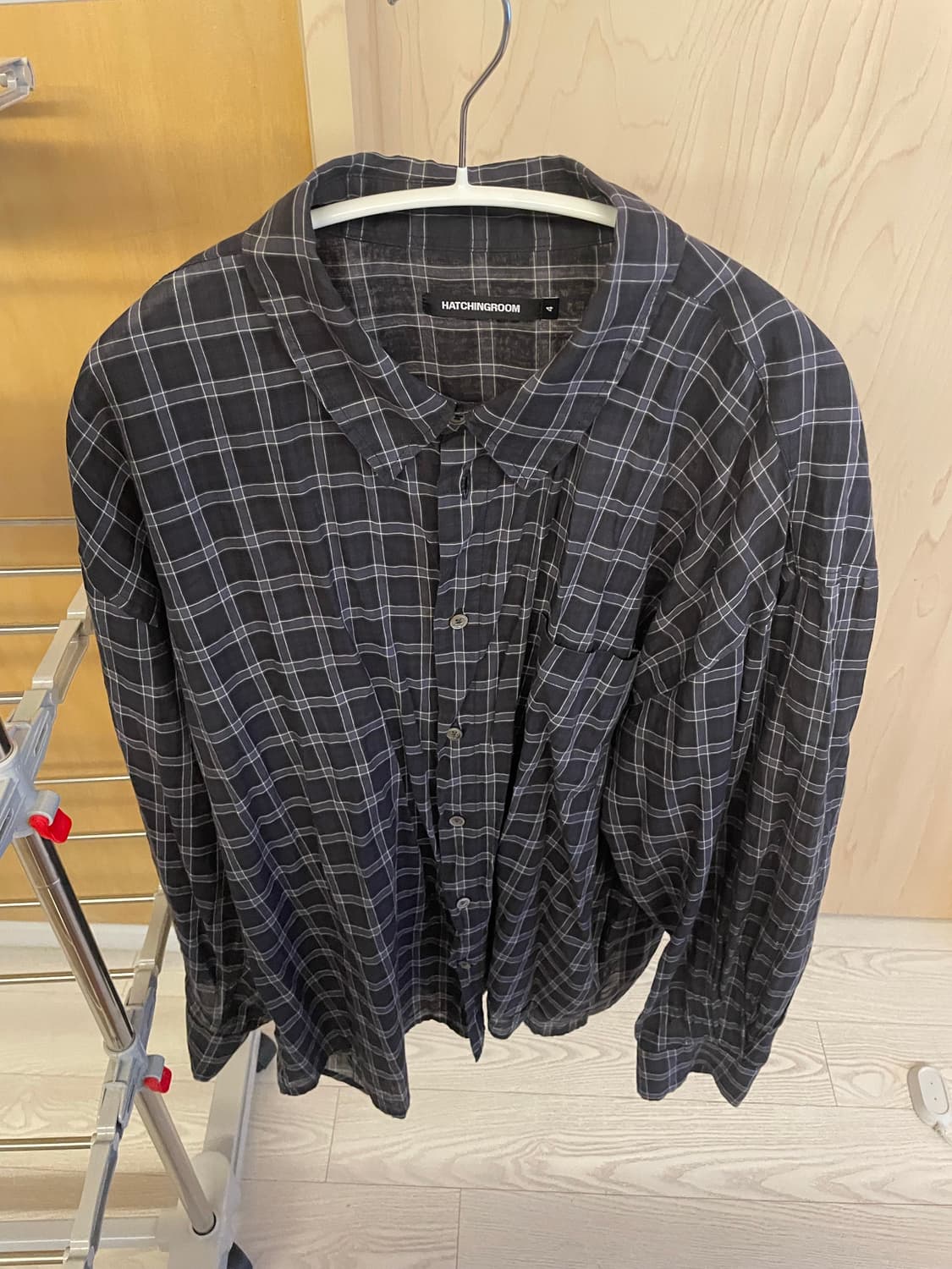 해칭룸 클래식셔츠[4] Tartan Check Dark Navy 상품이미지1