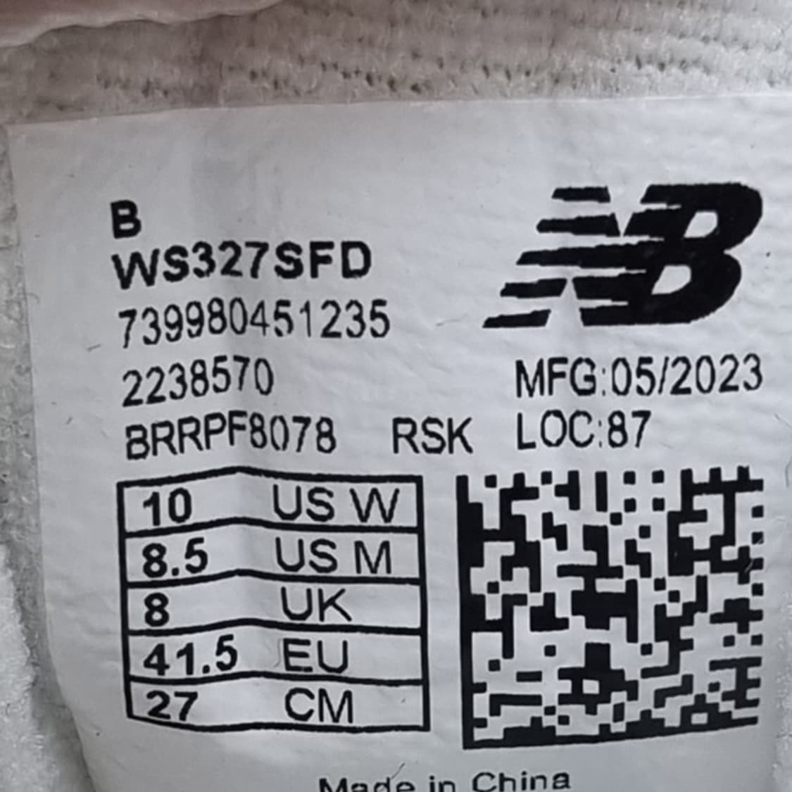 뉴발란스 327 화이트 남성운동화270 상품이미지6