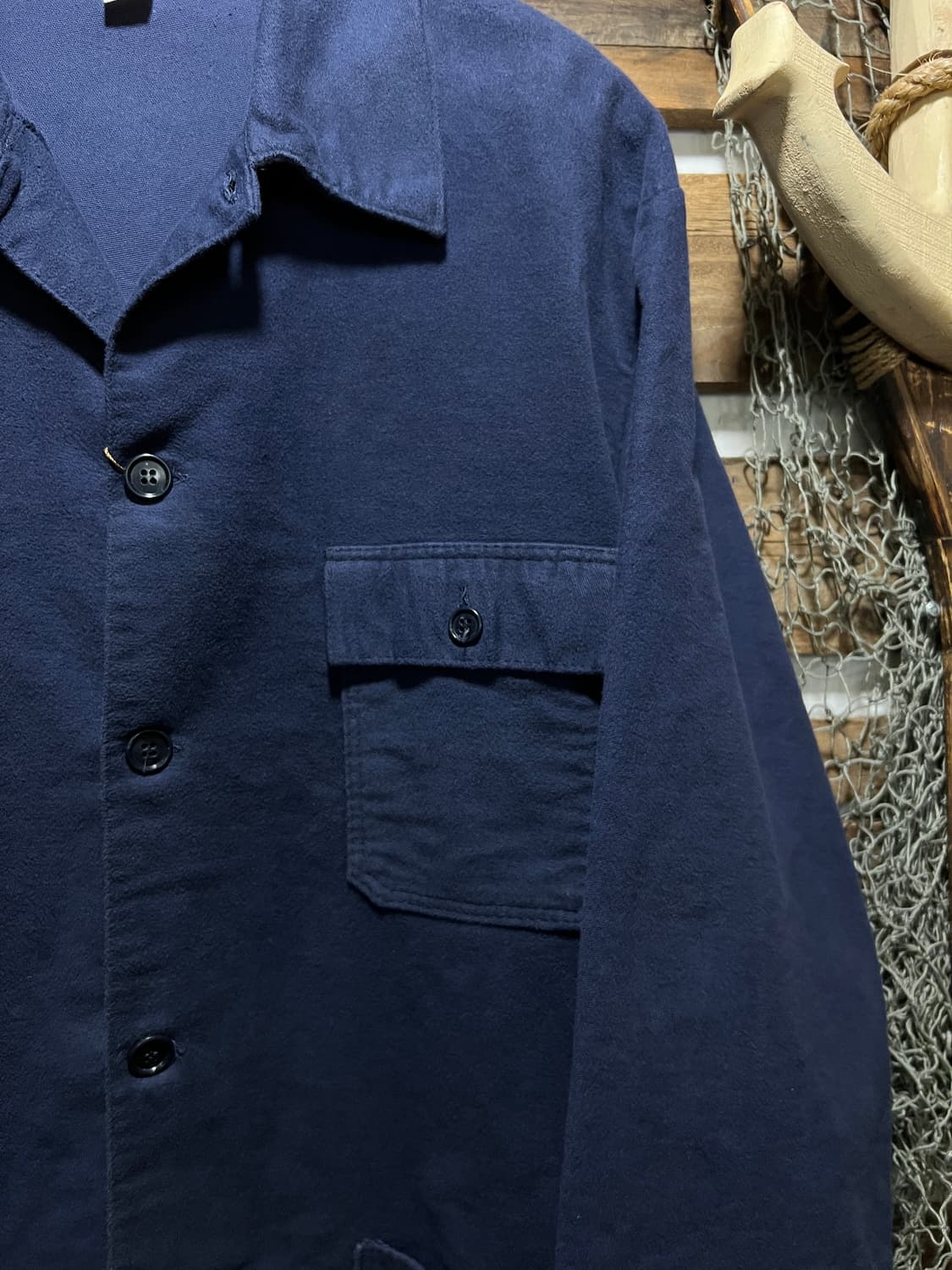 [L]90's 빈티지 4포켓 몰스킨 프렌치 워크 자켓 상품이미지3