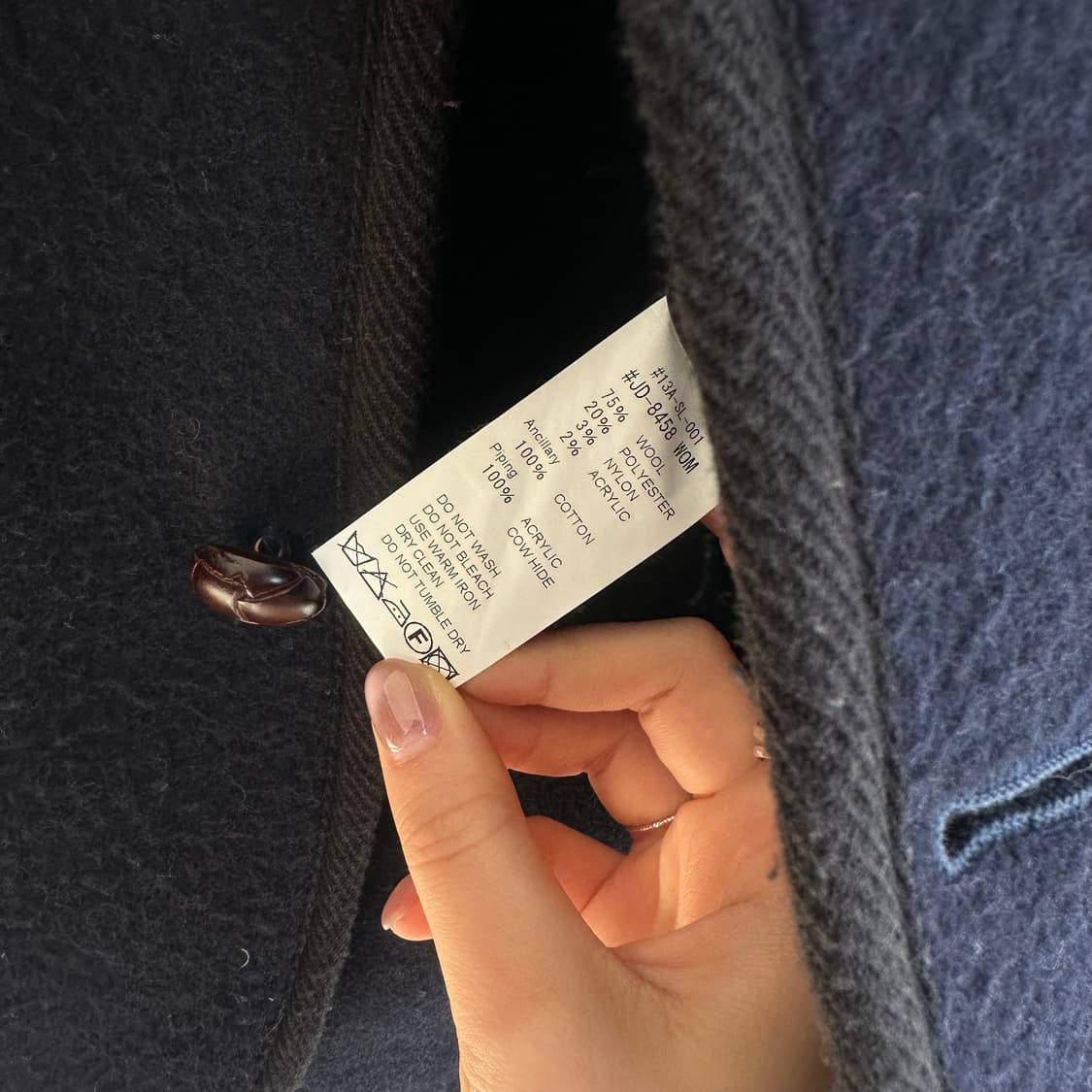 15503 - 단톤 울 후드 숏 코트 (울 75%) 상품이미지4