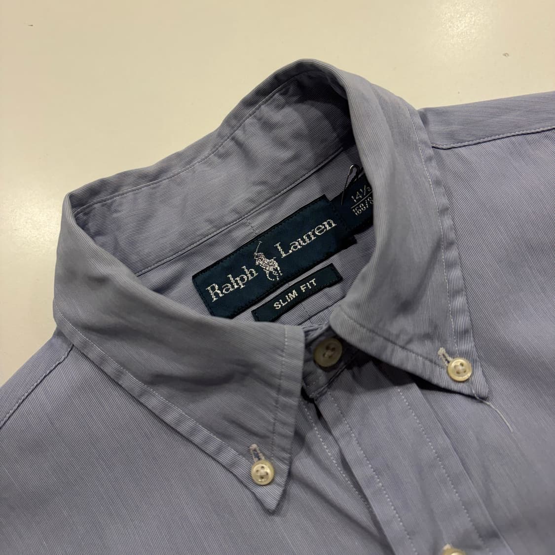 폴로 랄프로렌 슬림핏 셔츠 스카이 블루 C97 상품이미지4