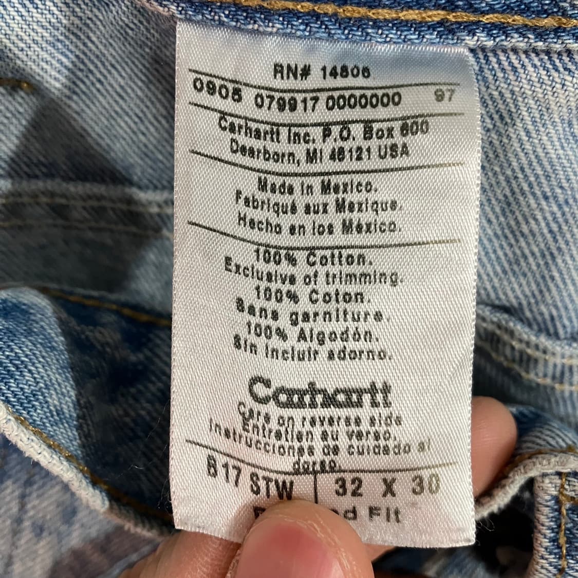 칼하트 데님팬츠 상품이미지5