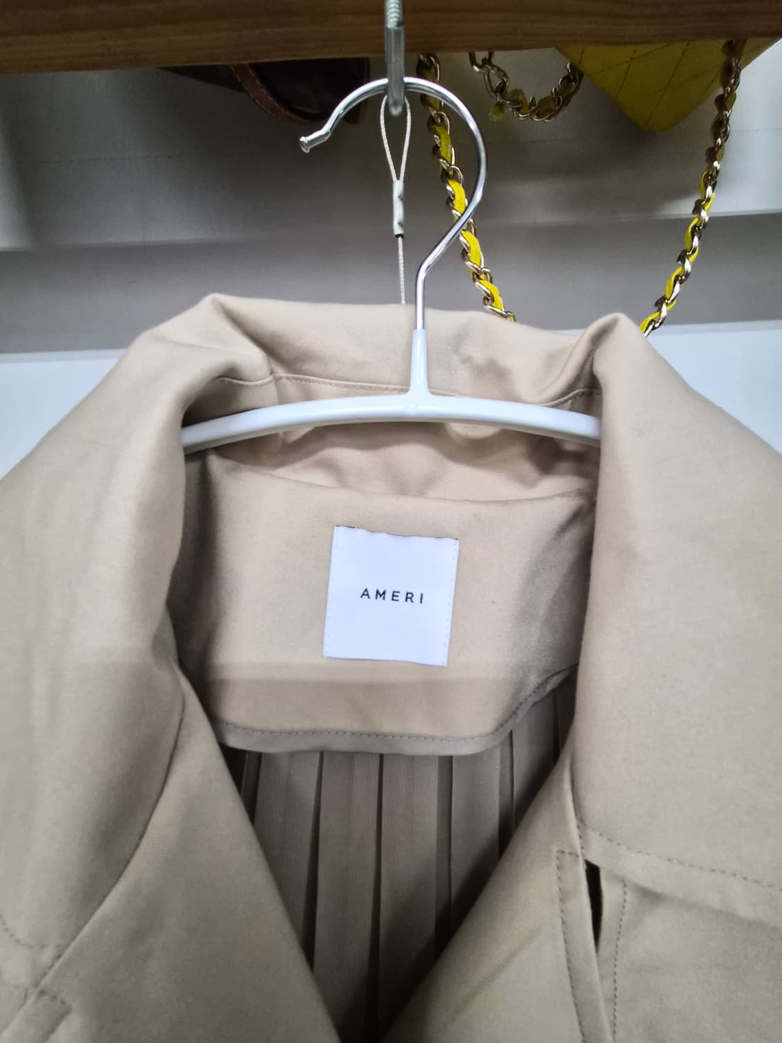 Ameri 쉬폰프릴 프리미엄 트렌치코트 상품이미지3