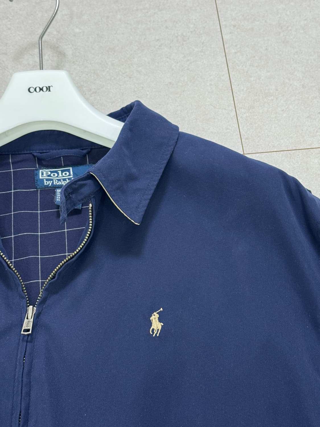 폴로 스윙탑자켓 네이비 XL 새상품급 상품이미지3