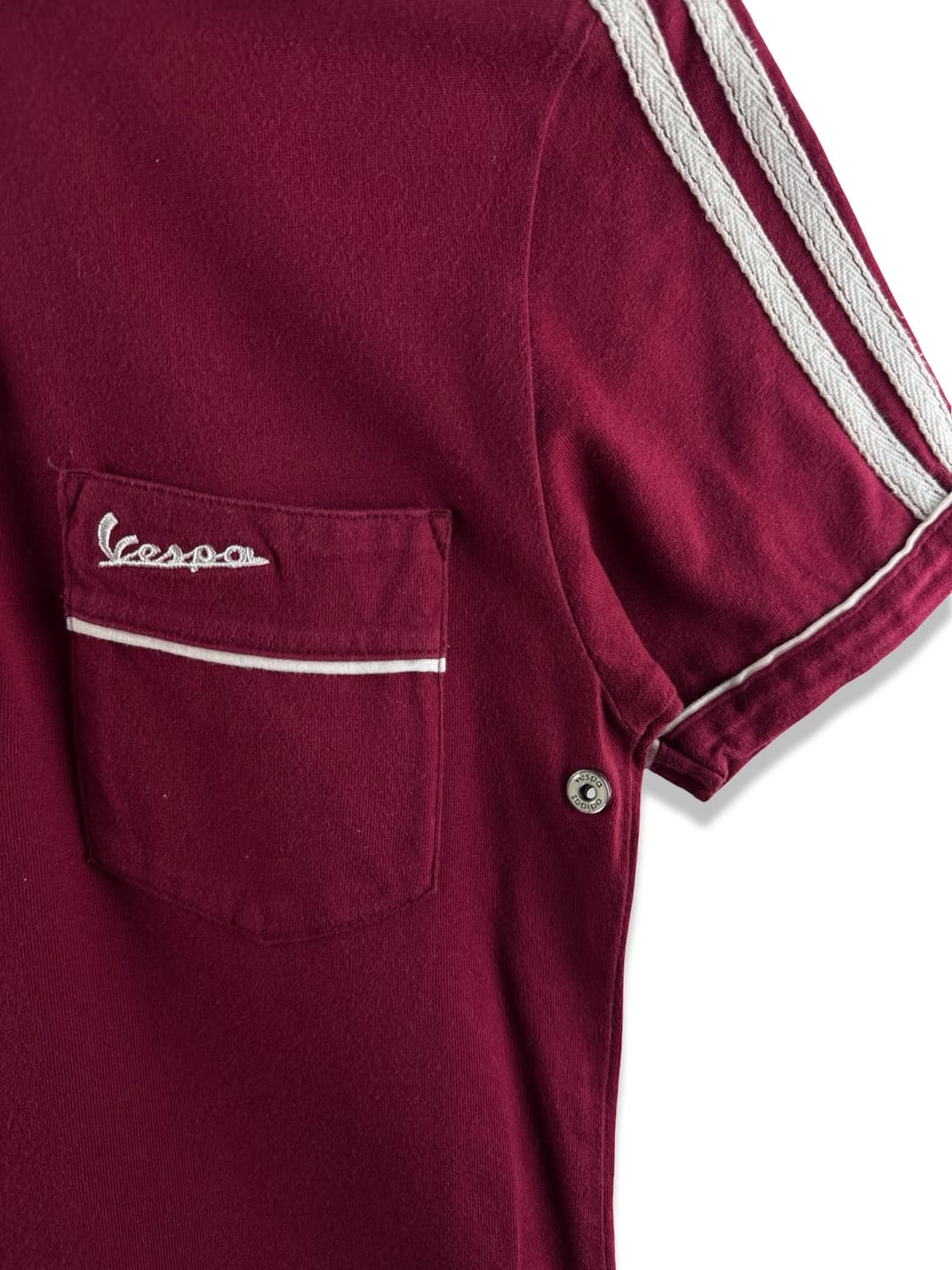 베스파X아디다스 와인 버건디 카라티셔츠2573 상품이미지4