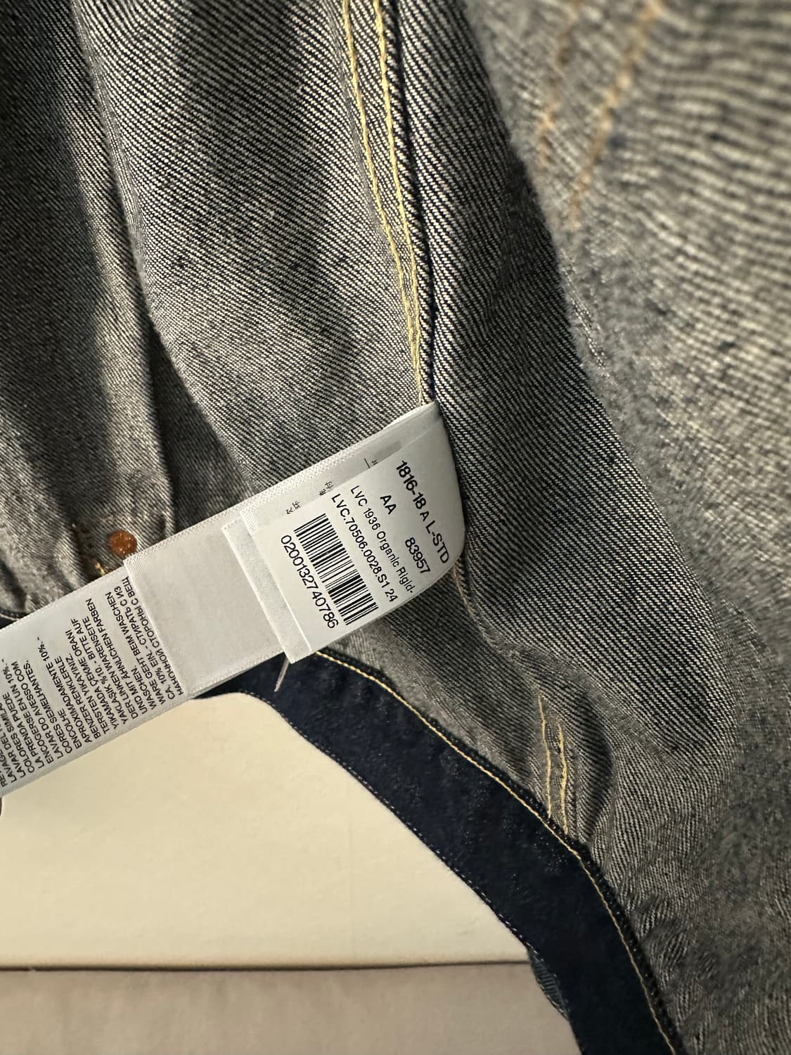 LVC 타입1 데님자켓 42사이즈 상품이미지5