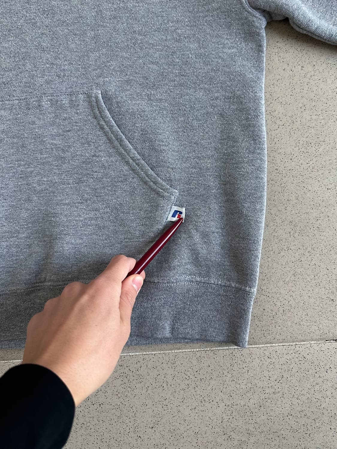 빈티지 러셀 후드 그레이 M 상품이미지3