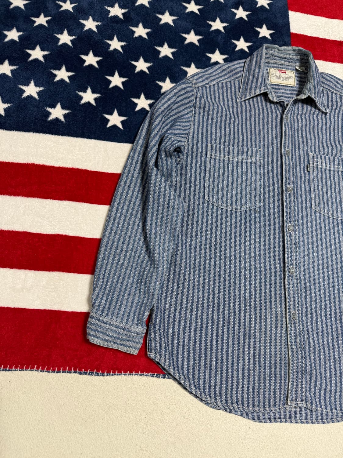 리바이스 스트라이프 셔츠 Levi’s vintage shirt [L] 상품이미지3