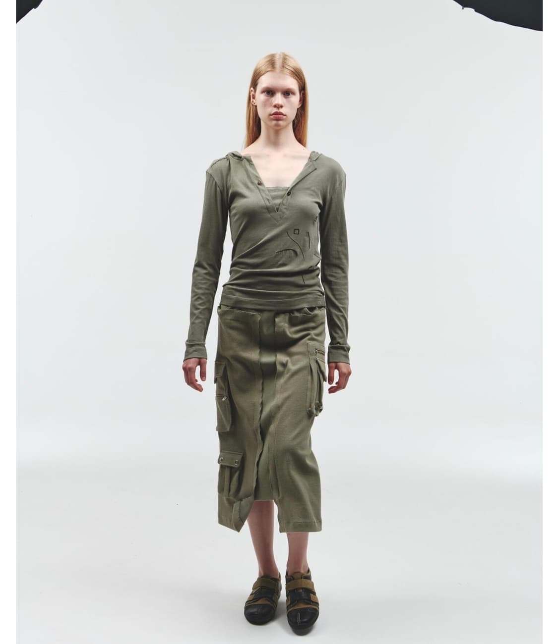 오들리워크샵 multipocket layered skirt  상품이미지4