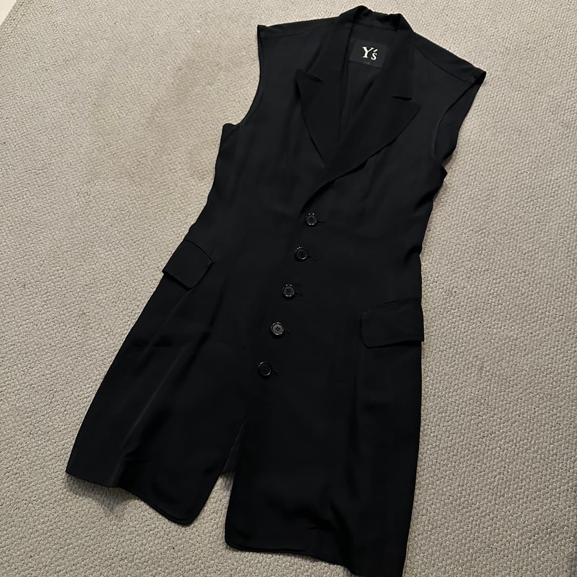 90s Y’s 요지야마모토 테일러드 롱 베스트 상품이미지2