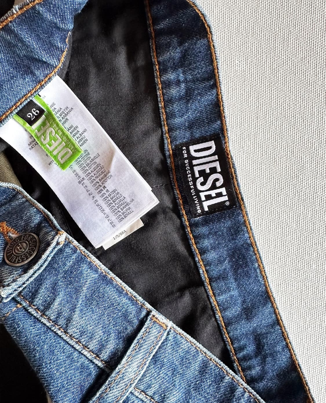 DIESEL long denim mix skirt 상품이미지8