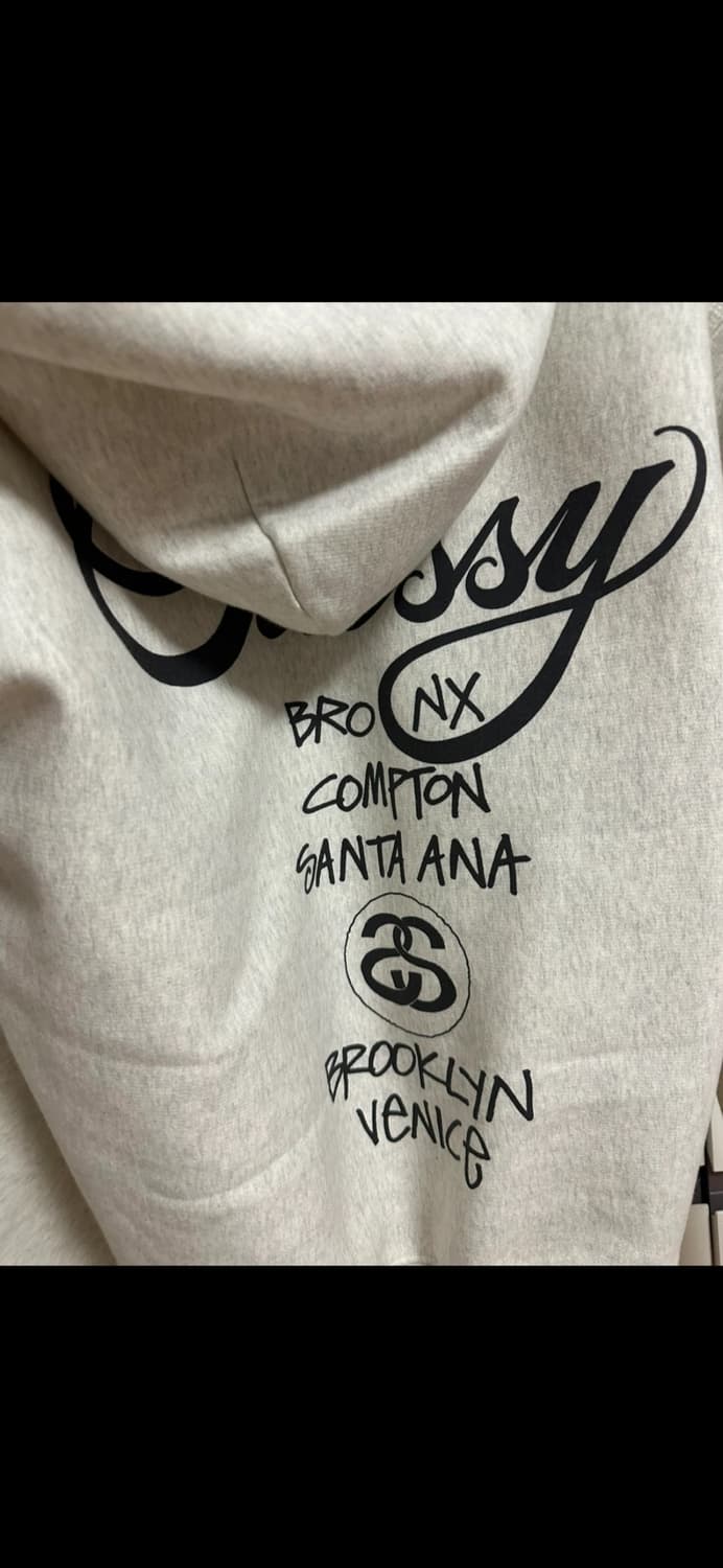 스투시 후드집업 월드투어 애쉬헤더 색상 M 사이즈 상품이미지4