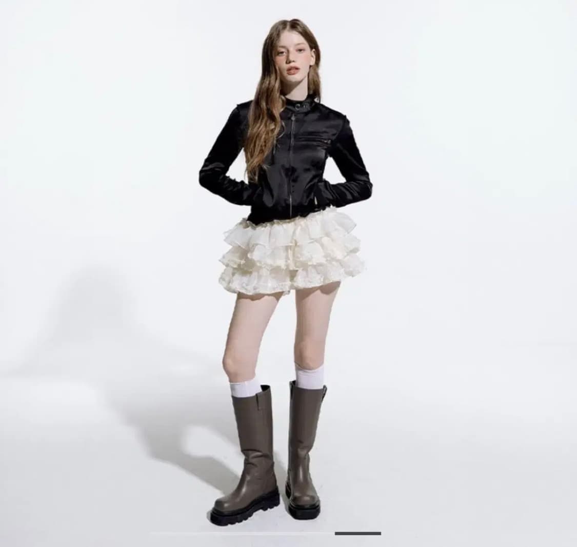 러프넥 TUTU PANTS SKIRT CREAM 상품이미지5