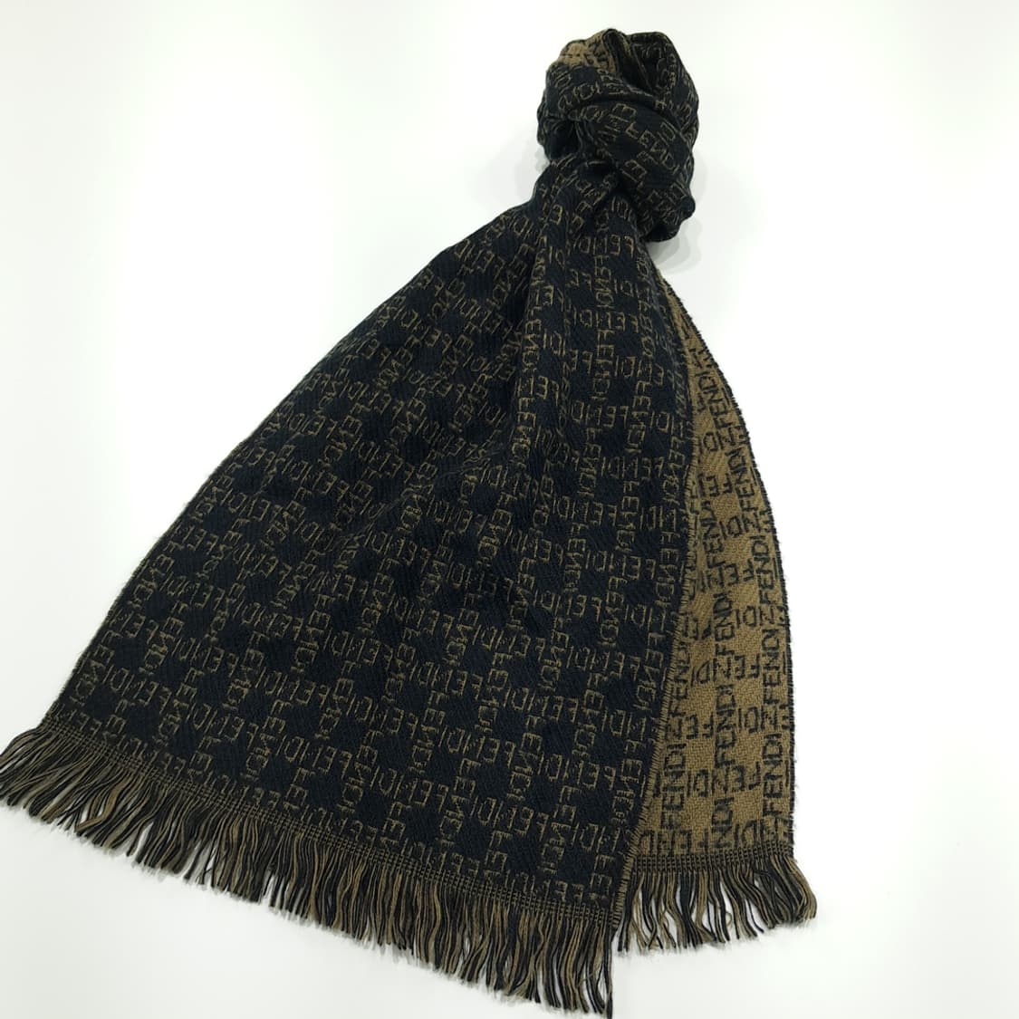 MX270 펜디 클래식 FF 패턴 울 목도리 머플러 상품이미지3