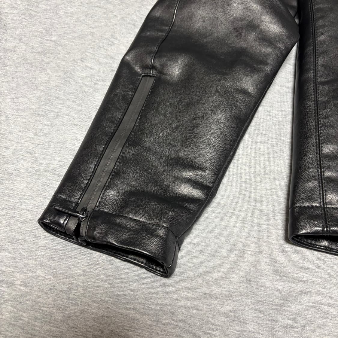 [L] 자라 차이나카라 레더 자켓 상품이미지7