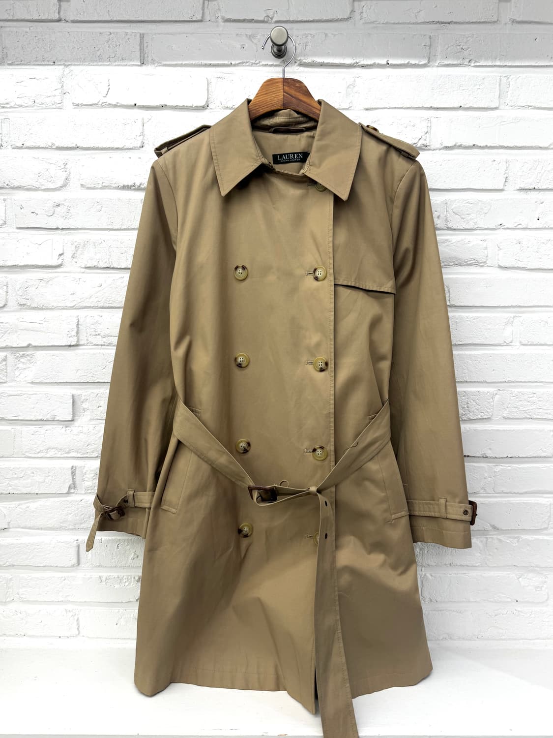로렌 랄프로렌 베이지 트렌치 코트 상품이미지3