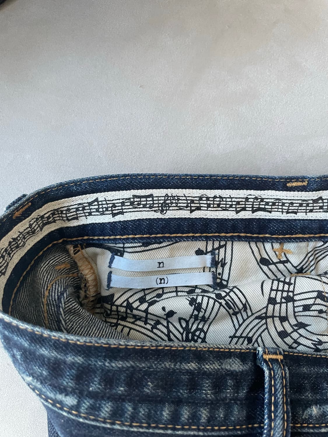 넘버나인 07ss honeycomb pain denim 상품이미지10