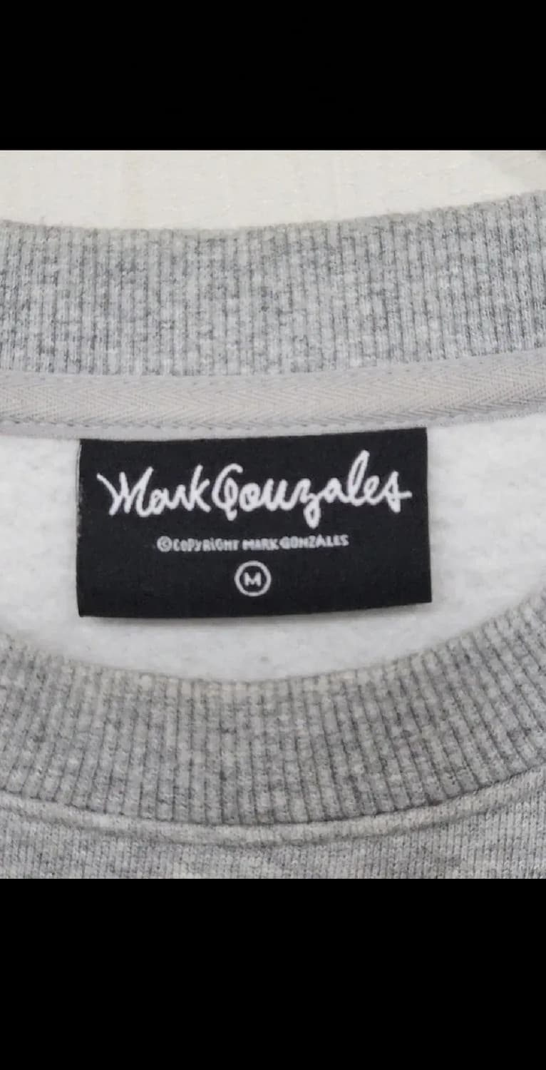 (XL) 마크곤잘레스 맨투맨 그레이 기모 스웨트 티셔츠 빅로고  상품이미지3