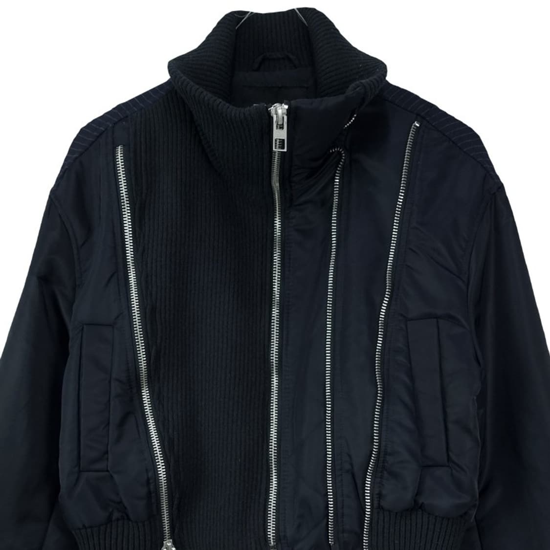 [자라] 하이넥 크롭 오버핏 블루종 봄버 자켓 M19346 상품이미지4