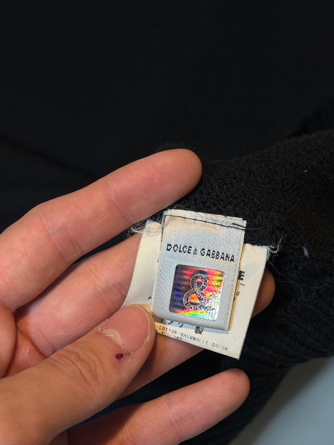 00s 돌체앤가바나 아카이브 니트 블랙 상품이미지4