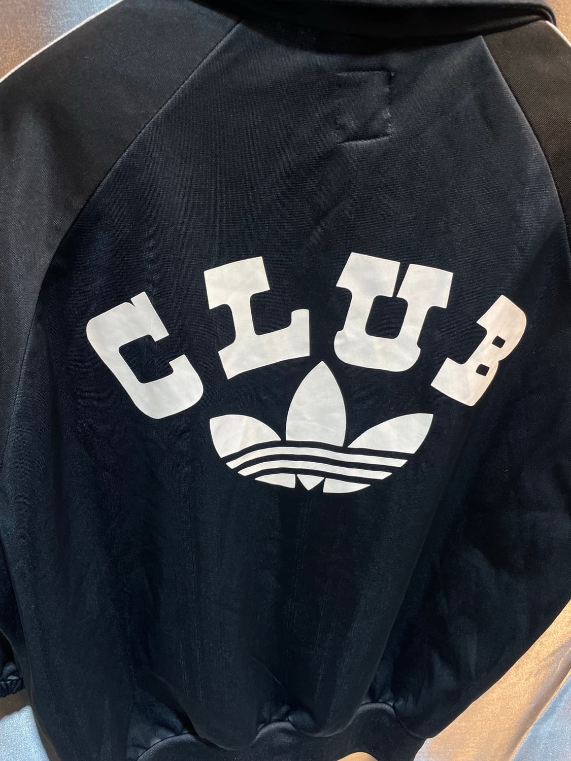 M 아디다스 CLUB 빅로고 검흰 트랙탑 상품이미지4