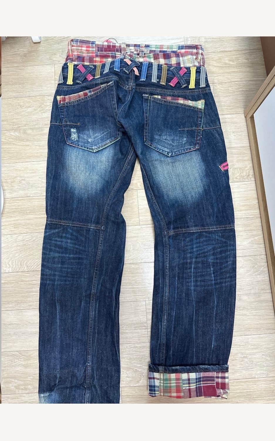 빈티지 패치 청바지 상품이미지2