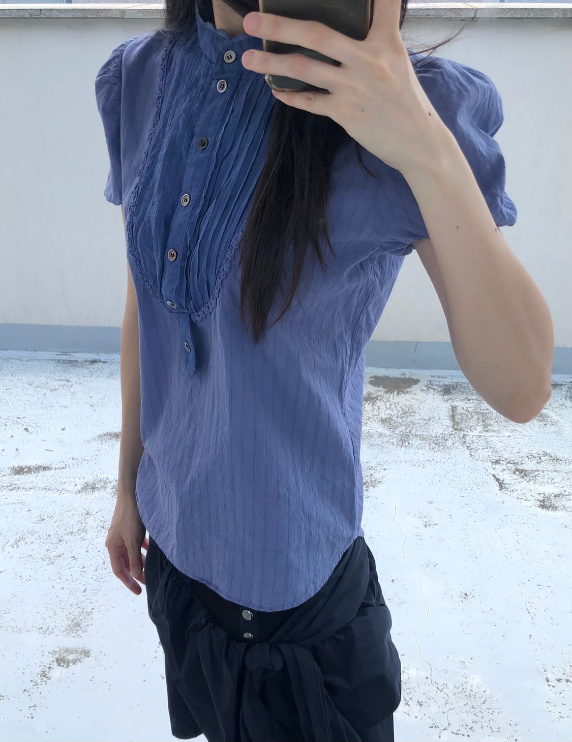츠모리치사토 코튼 블라우스 상품이미지3