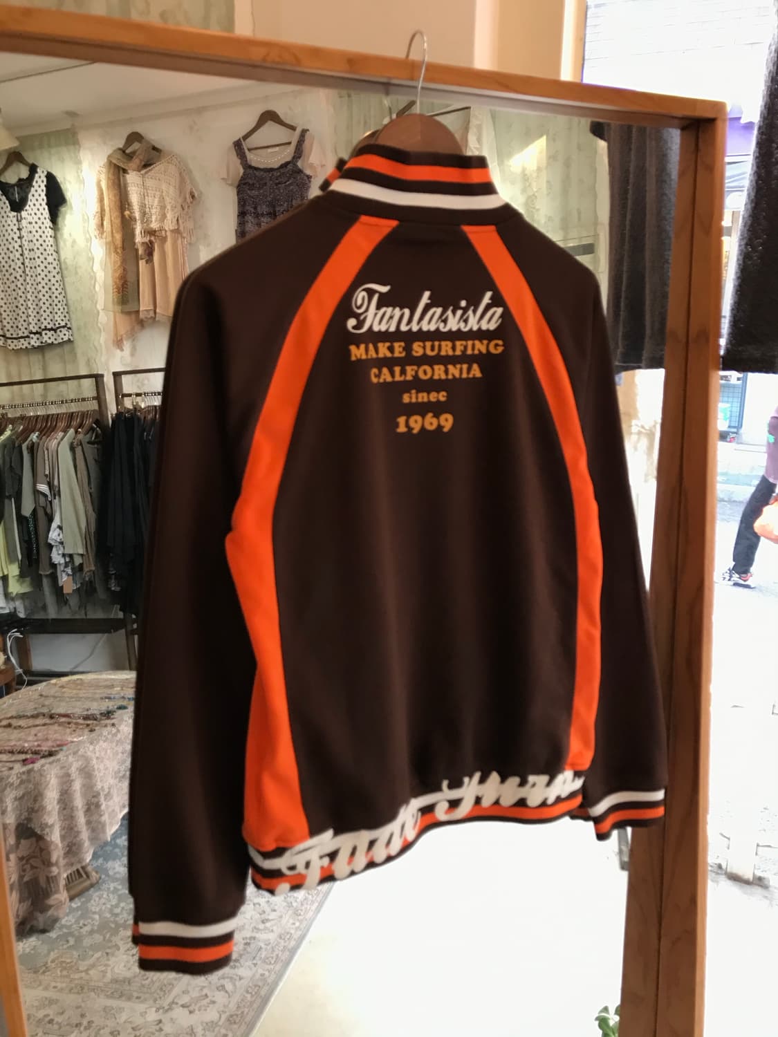 빈티지 오렌지 초코 트랙 져지 집업 상품이미지8
