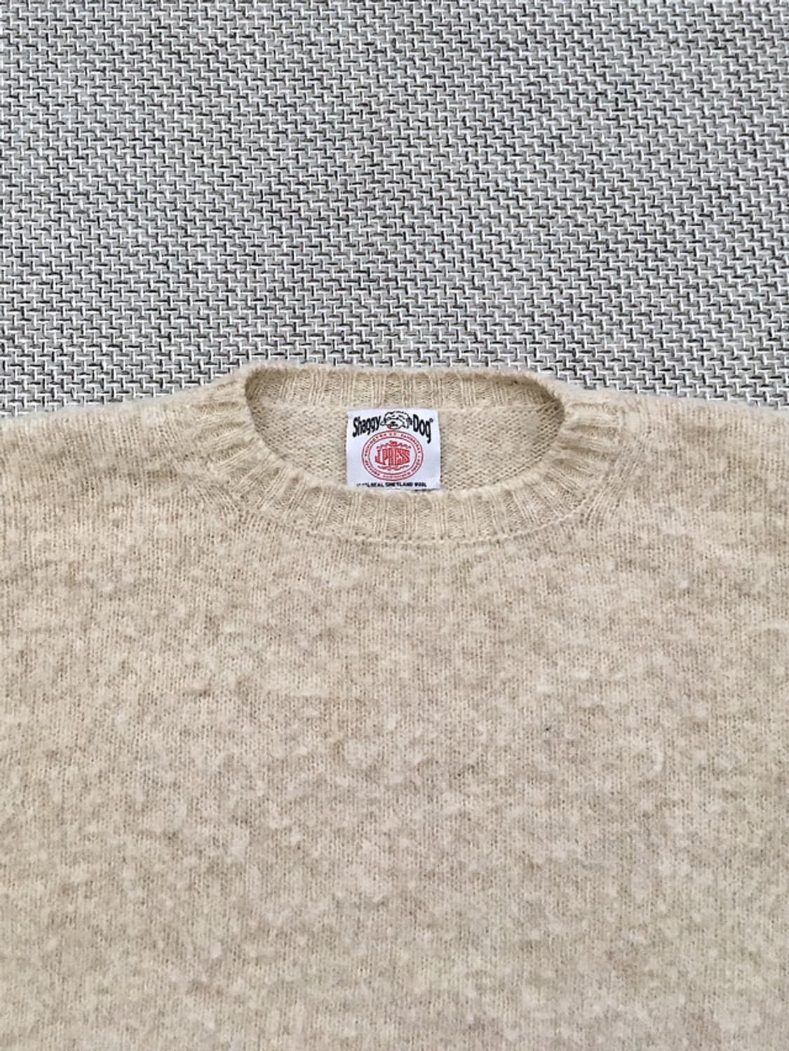 Real shetland wool shaggy dog crewneck 상품이미지1