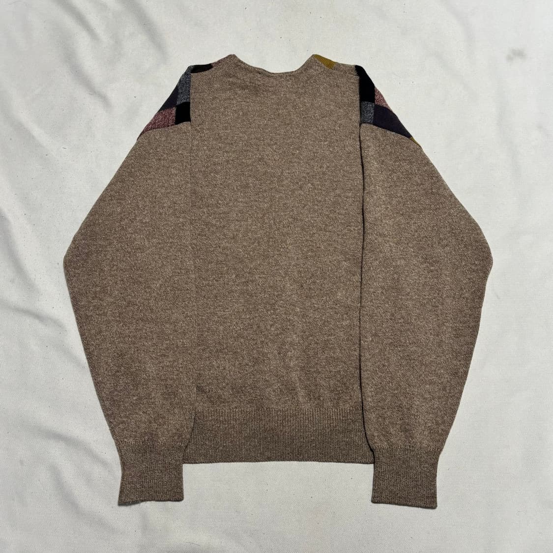 100 입생로랑 체크 패턴 울 가디건 상품이미지3