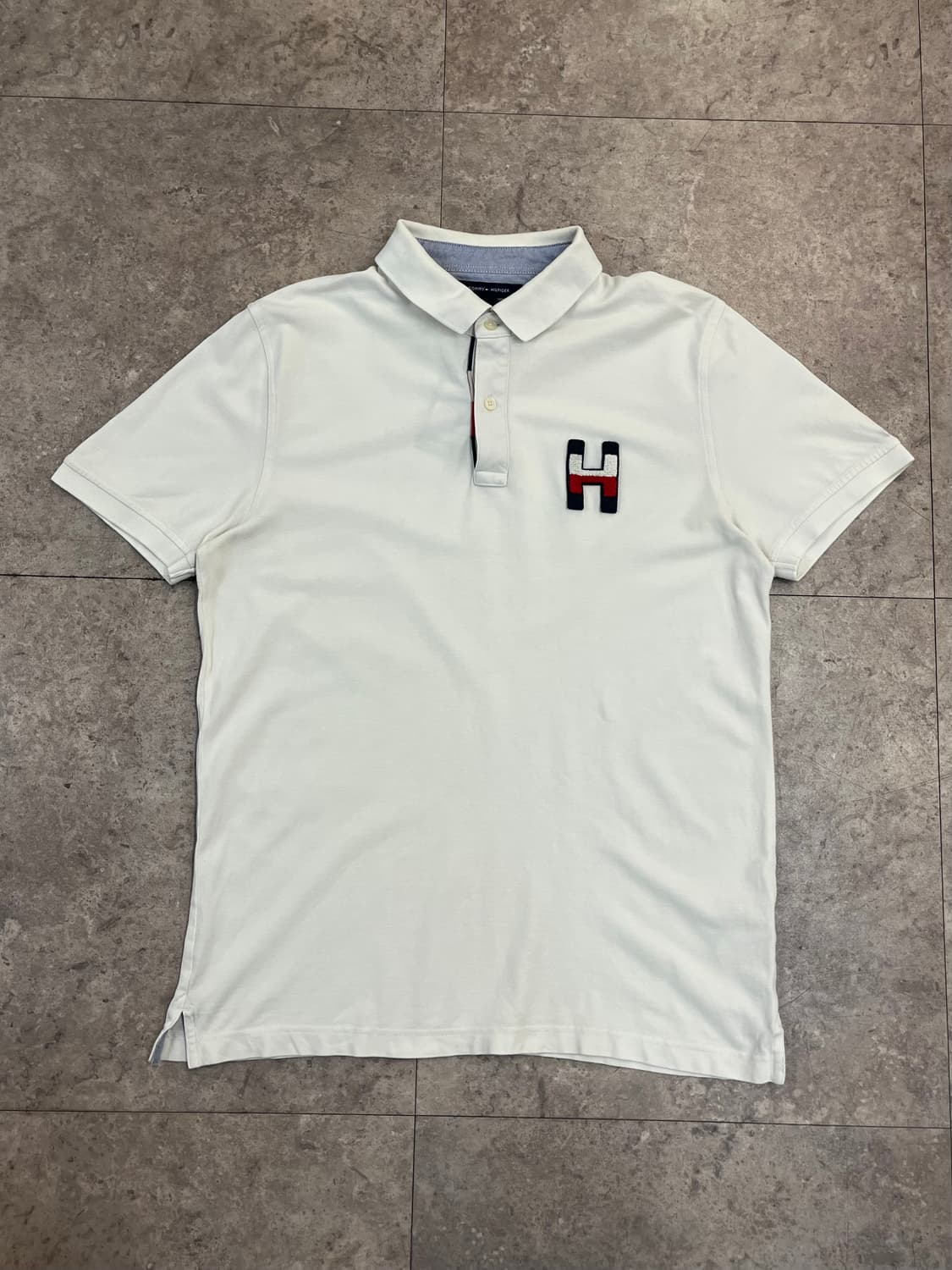 타미힐피거 반팔 카라티 화이트 L #csz4049 상품이미지4