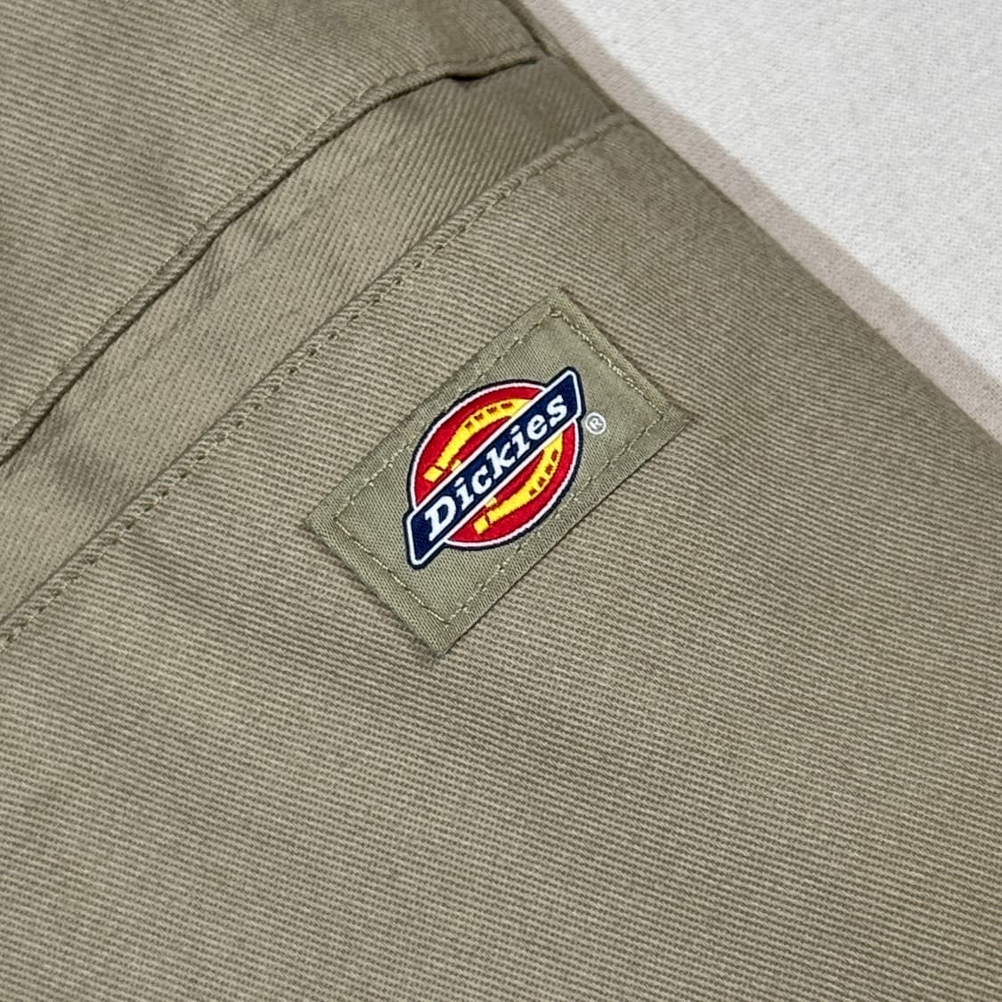 33inch) 디키즈 더블니 루즈핏 카키 컬러 면바지 치노팬츠 상품이미지7