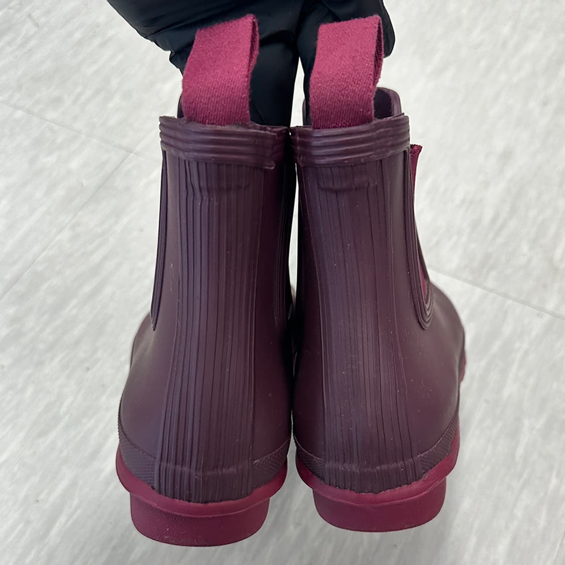 헌터 첼시 레인부츠 앵클 장화 신발 여름 장마 남성 275-280mm 상품이미지3