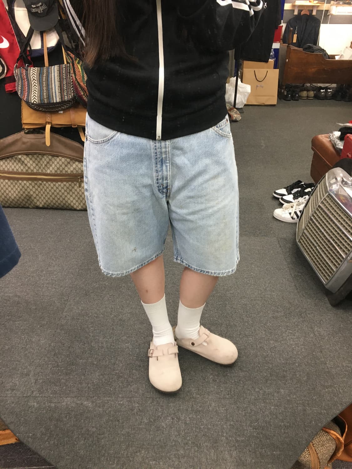 90s Levis 리바이스 550 오렌지탭 데님 쇼츠 상품이미지1