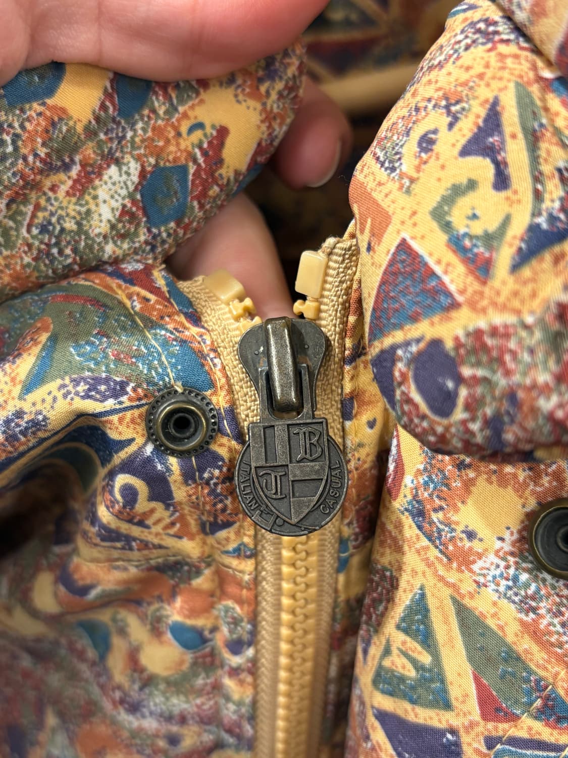 BRENNTANO 패딩 이탈리아 빈티지 남녀공용 패딩 주황색 상품이미지8