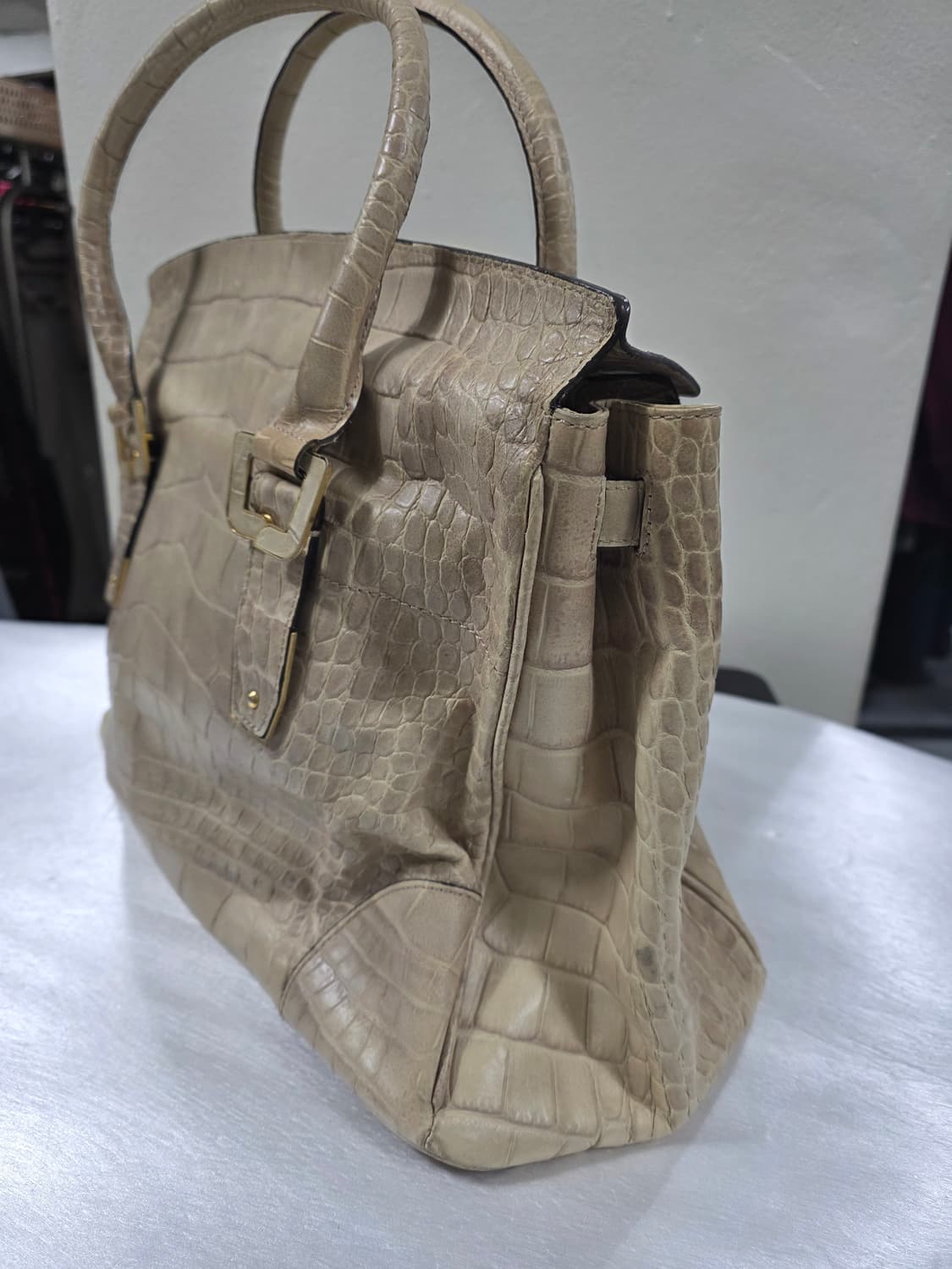 타임 베이지 오데오콜롬보스타일 토트백 상품이미지4