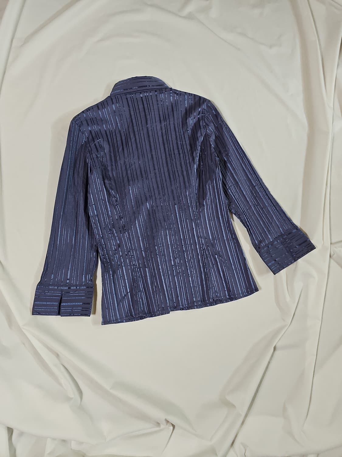 [1] naracamic 나라카미체 스트라이프 셔링 7부 셔츠 상품이미지6