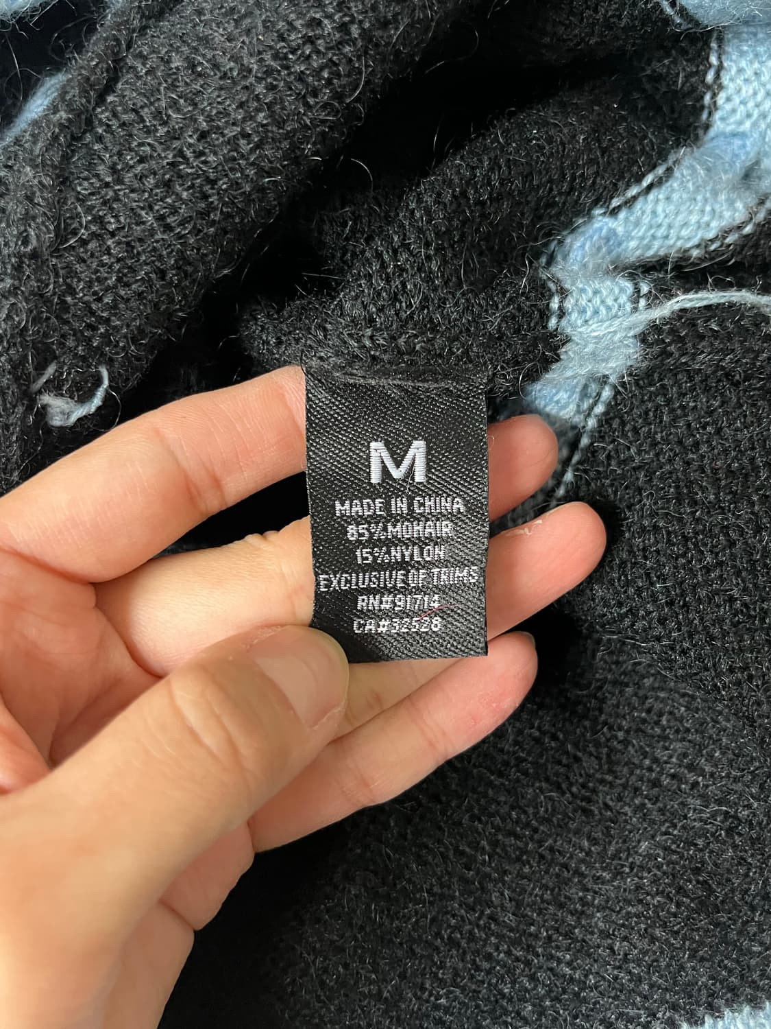 M) 안나수이 빈티지 모헤어 니트 블랙 상품이미지6