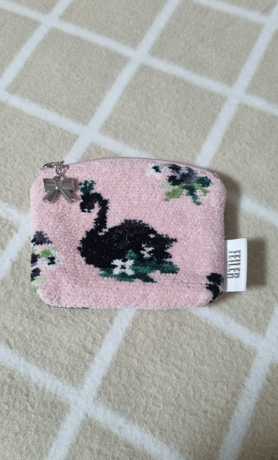 페일러 (FEILER) 핑크 스완 코인 지퍼 동전 지갑 훼이라 상품이미지1