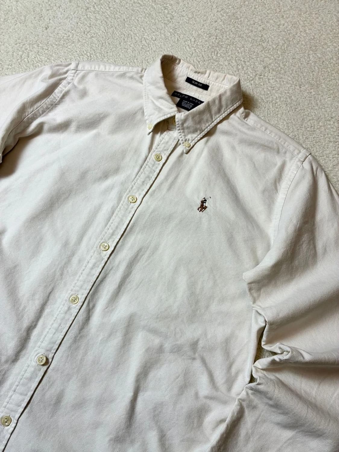 폴로 랄프로렌 옥스포드 자수 로고 화이트 셔츠 PN6982 상품이미지2