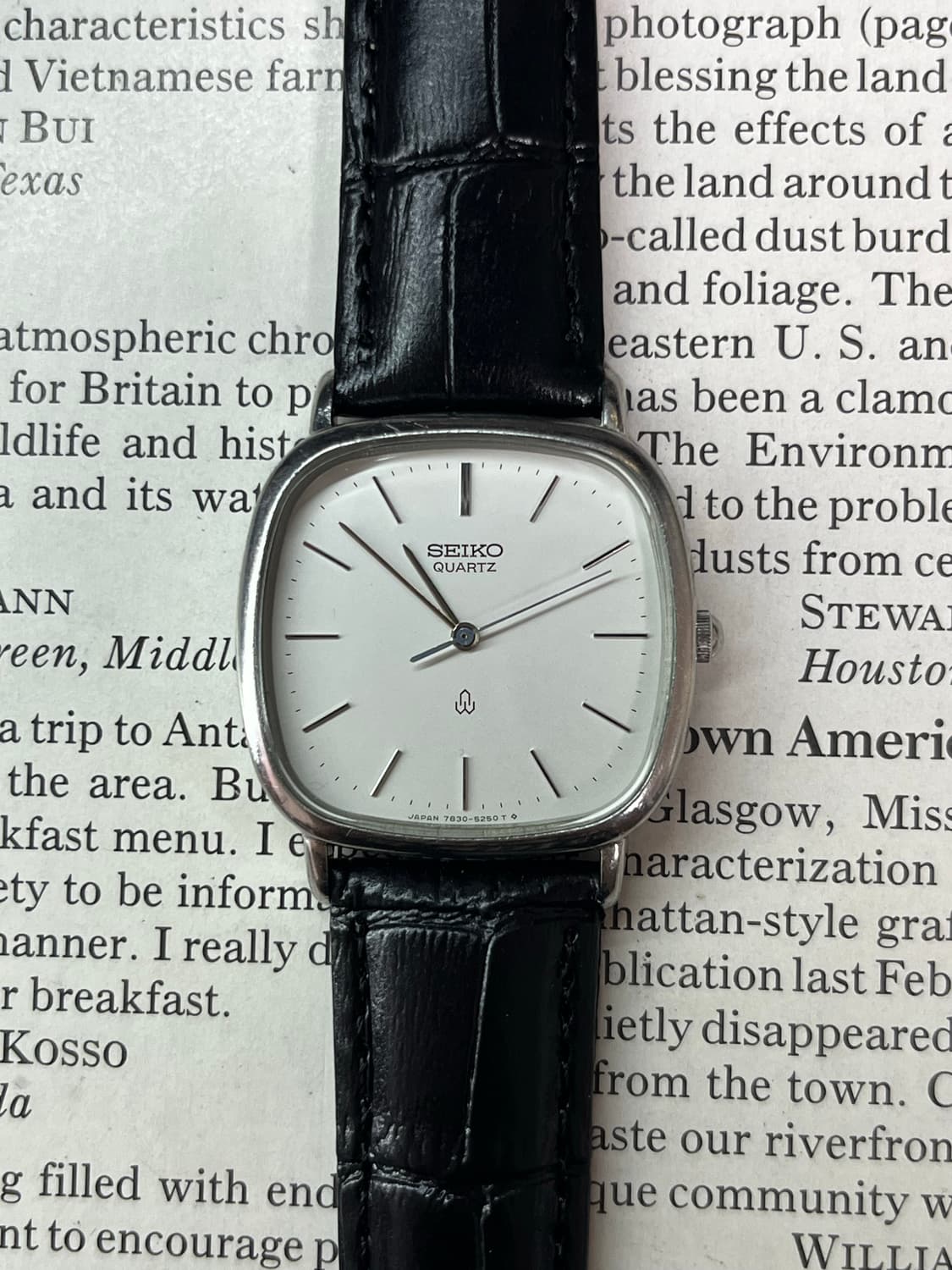 SEIKO 3핸즈 스퀘어 쿼츠 상품이미지1