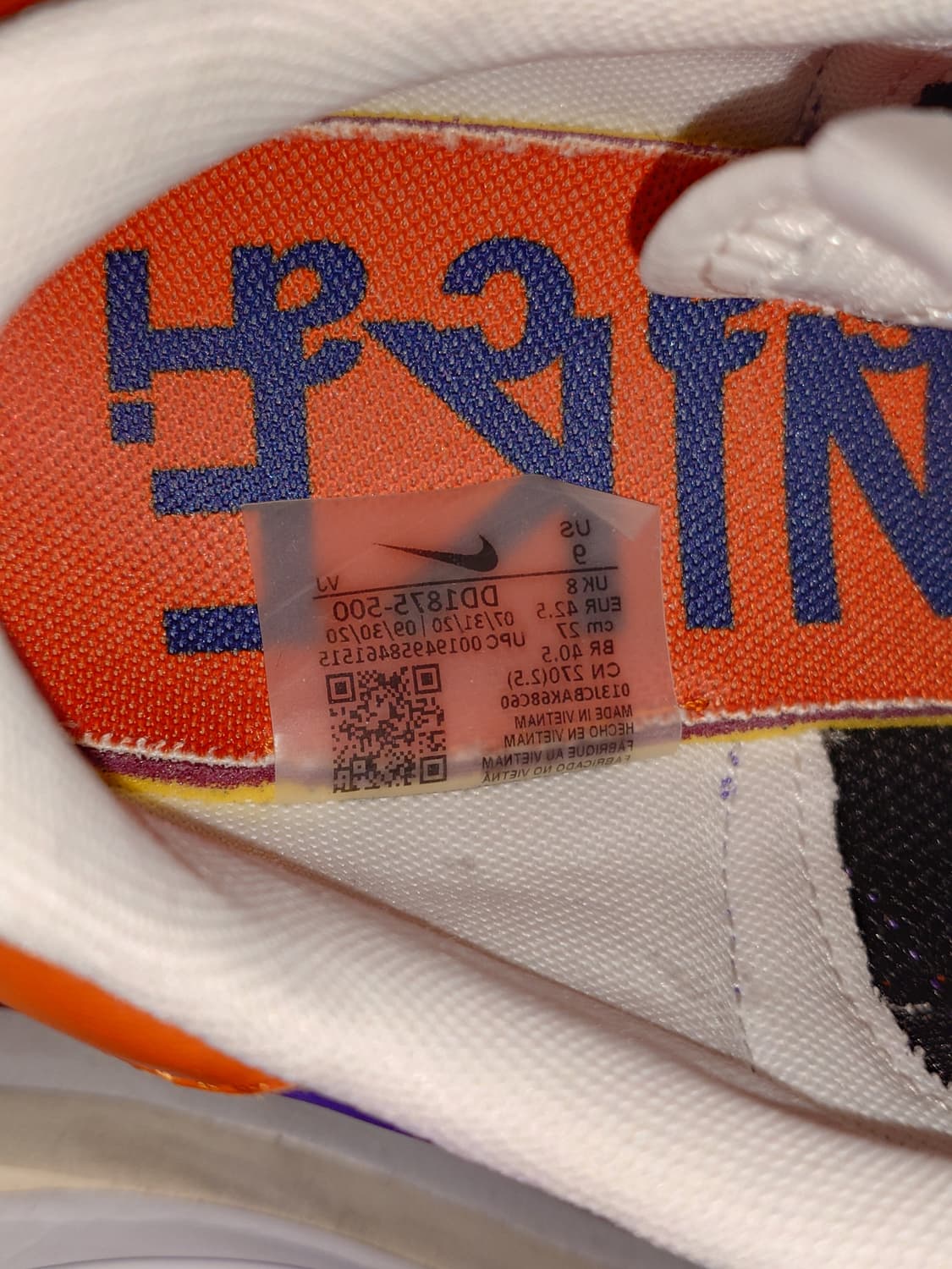 [270] 나이키 x 사카이 베이퍼와플 퍼플 다크 아이리스 상품이미지6