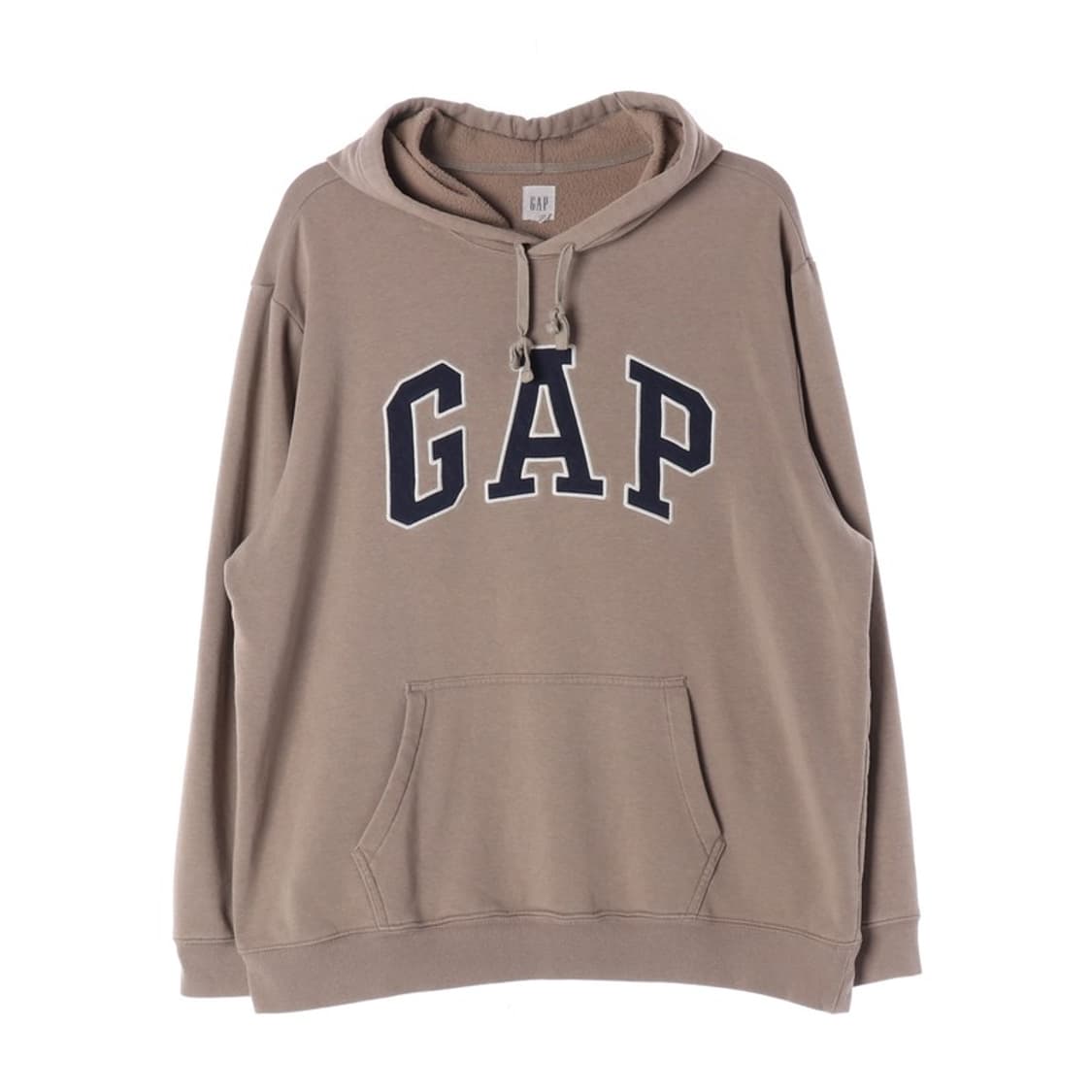 GAP 아치 빅로고 베이지 기모 후드티 XL 상품이미지1