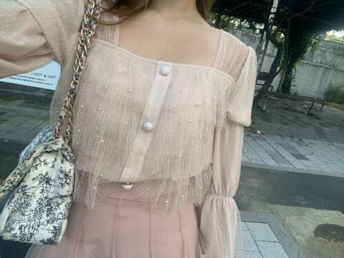 그레이스 유 Grace Blouse (Pink Beige) XS-S 상품이미지3