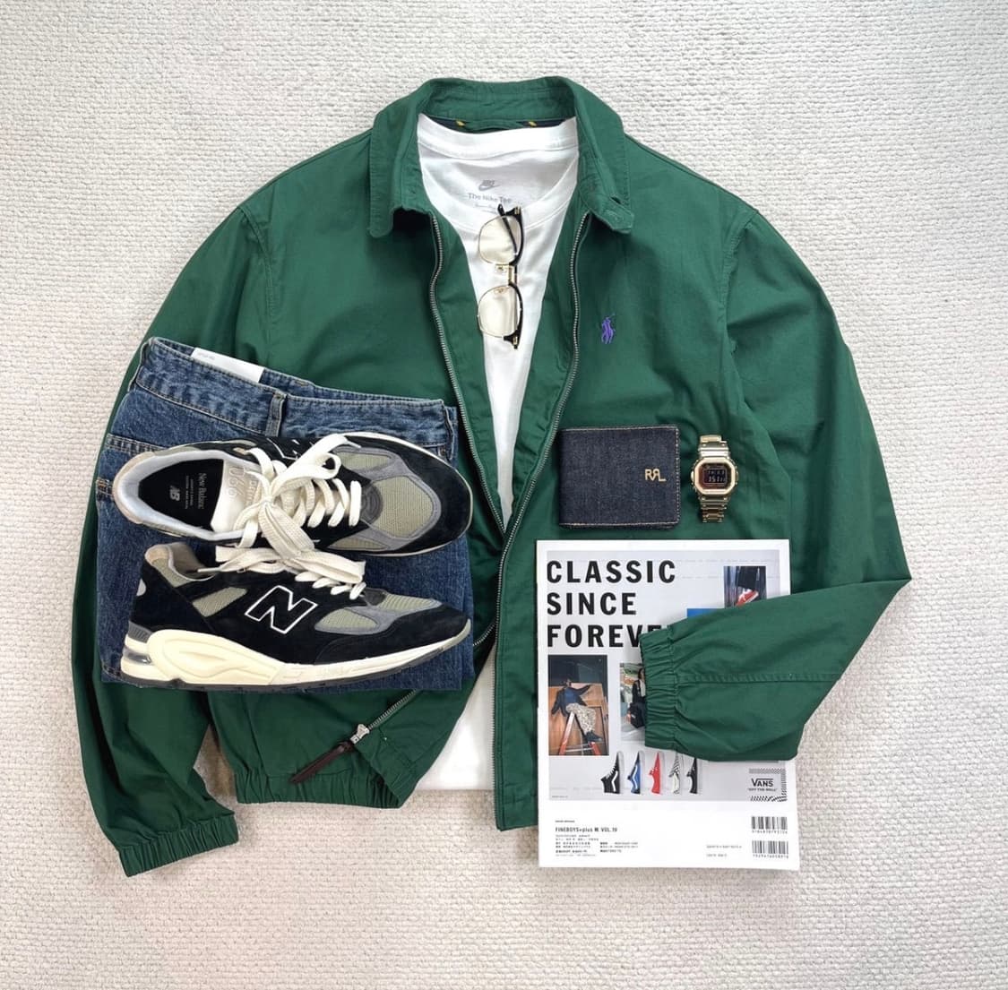 [S] 폴로 23SS 베이포트 포플린 자켓 포레스트그린 색상 상품이미지2