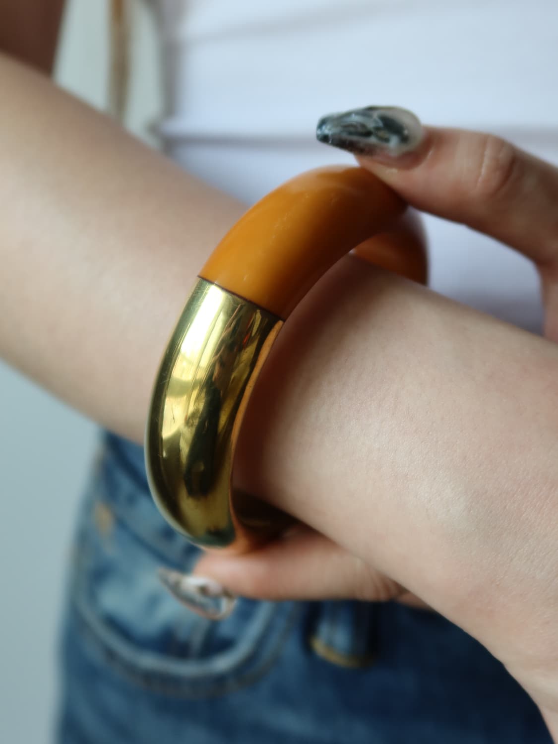 gold & caramel bangle 상품이미지3