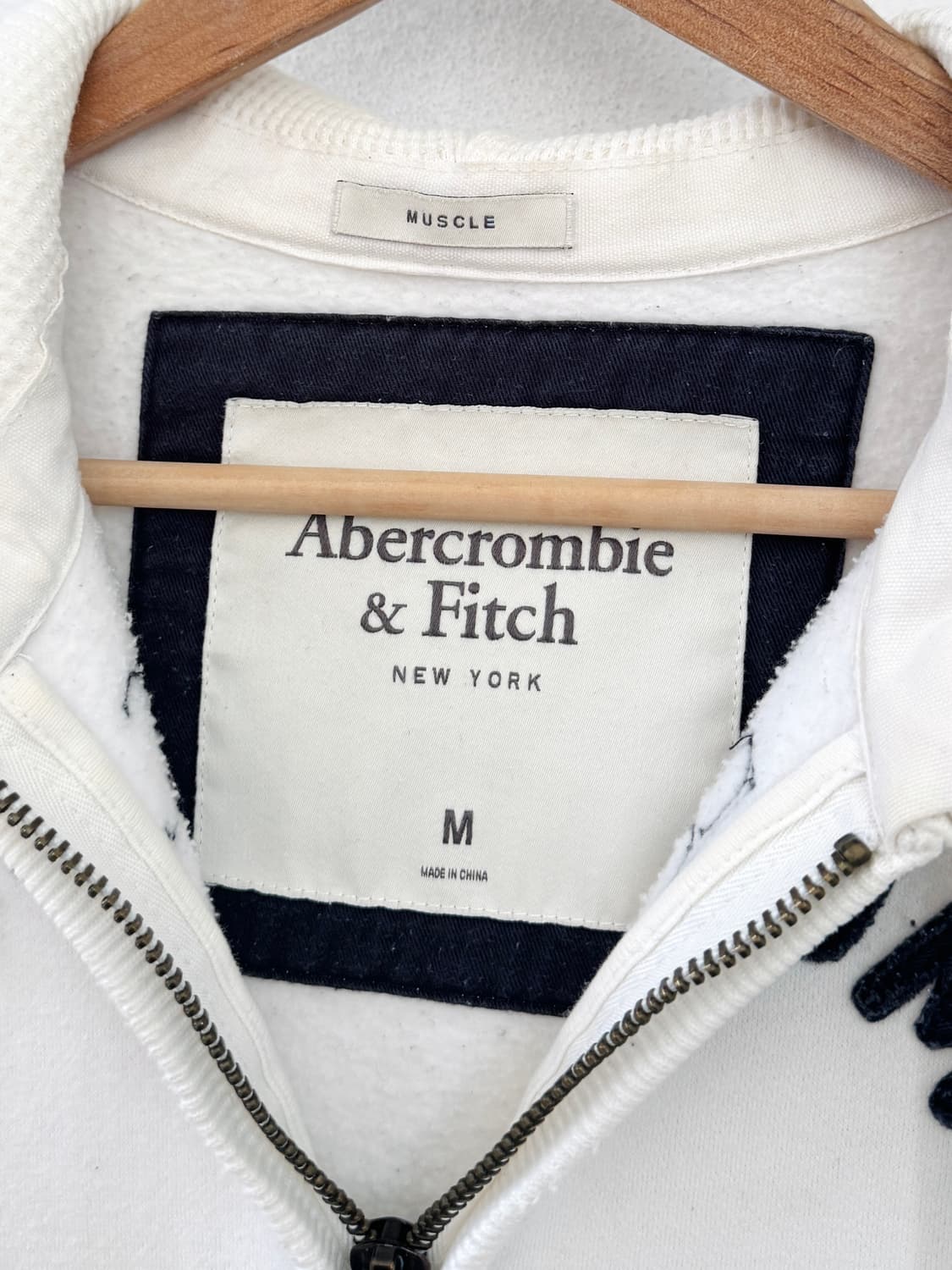 아베크롬비 화이트 후드집업 상품이미지4