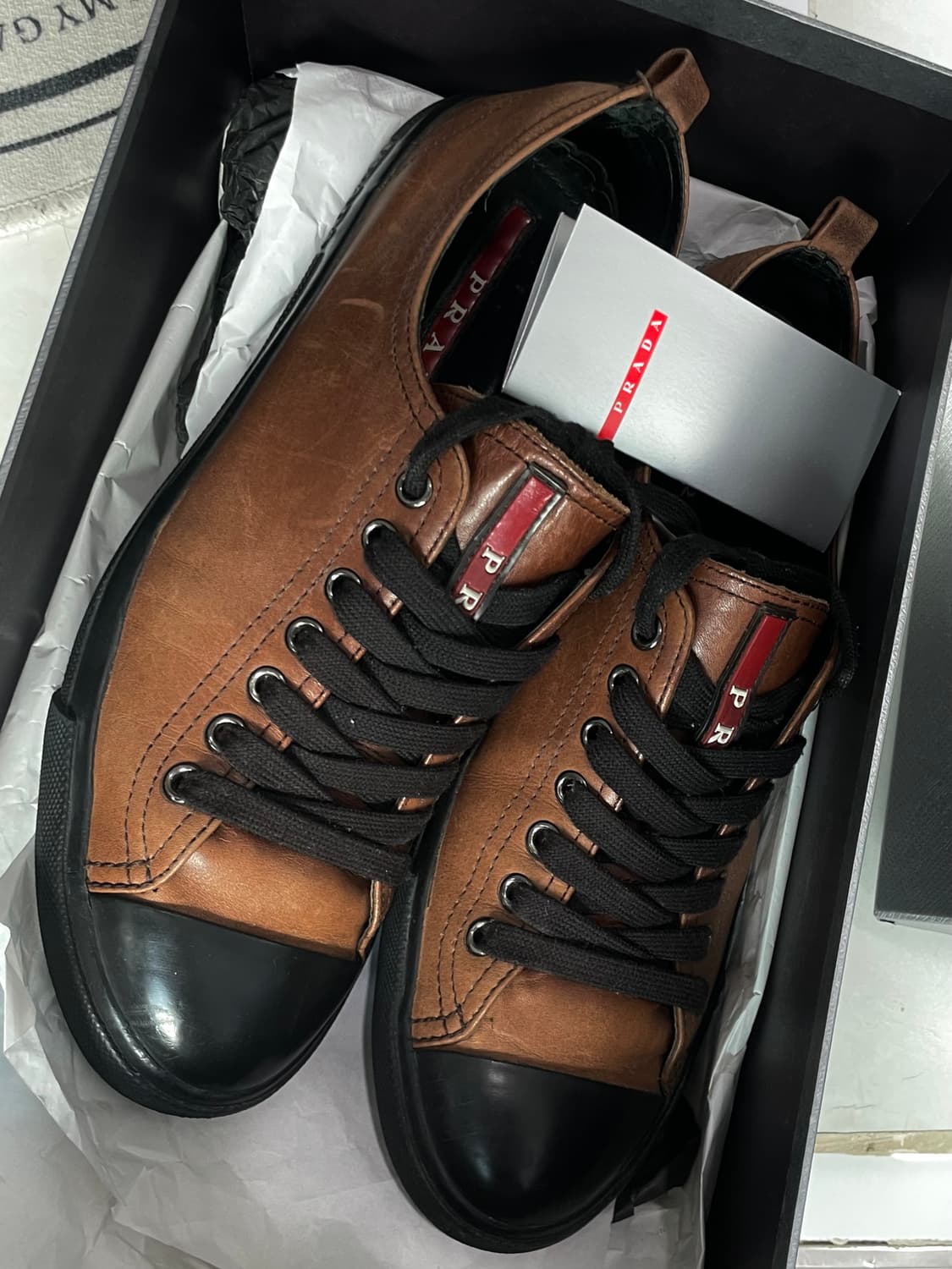1999‘s Prada sport Brown Leather Lace Up 상품이미지1